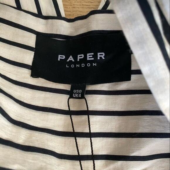 Revolve - Paper London Twist Top in Black & Cream - Picture 4 of 8